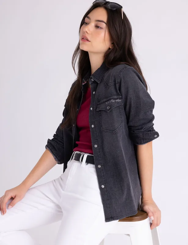 LONG SLEEVE DENIM WESTERN SHIRT sold by U.S. Polo Assn.