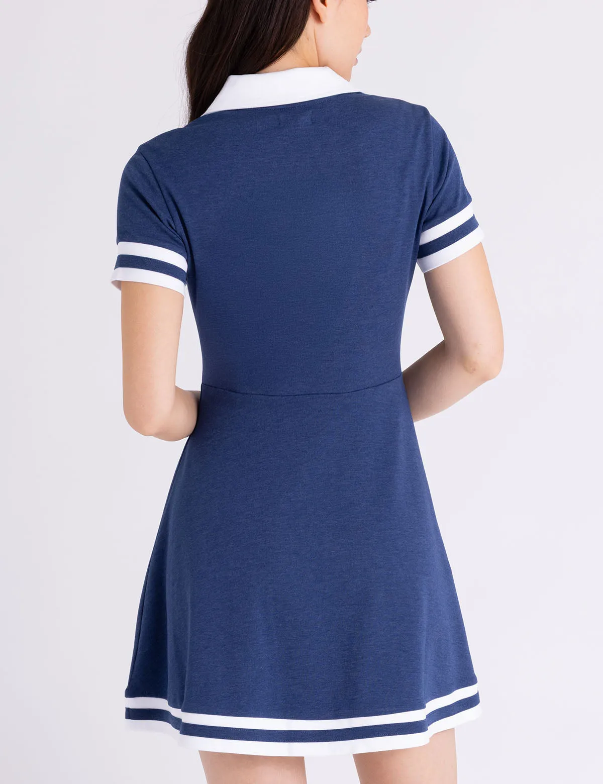 FIT AND FLARE Y-PLACKET POLO DRESS sold by U.S. Polo Assn. product image thumbnail 4