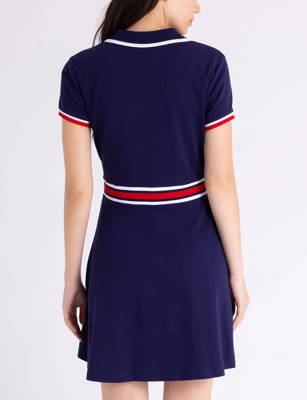 WAIST STRIPE TIPPED POLO DRESS sold by U.S. Polo Assn. product image thumbnail 4