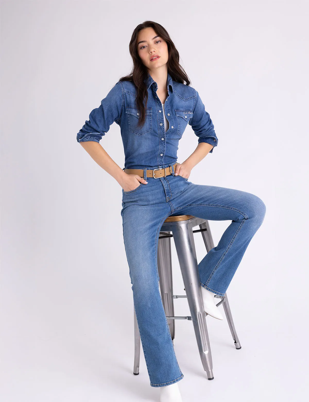 LONG SLEEVE DENIM WESTERN SHIRT sold by U.S. Polo Assn. product image thumbnail 2