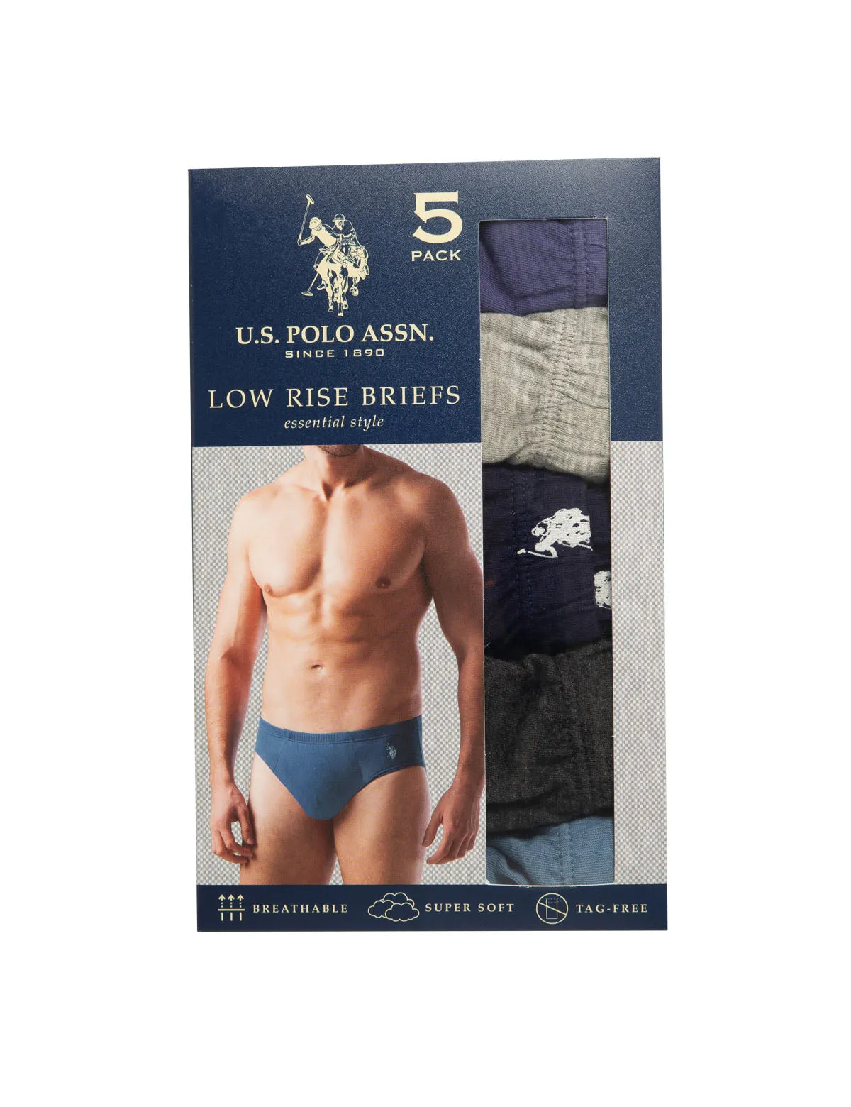 5PK LOWRISE BRIEFS sold by U.S. Polo Assn. product image thumbnail 5