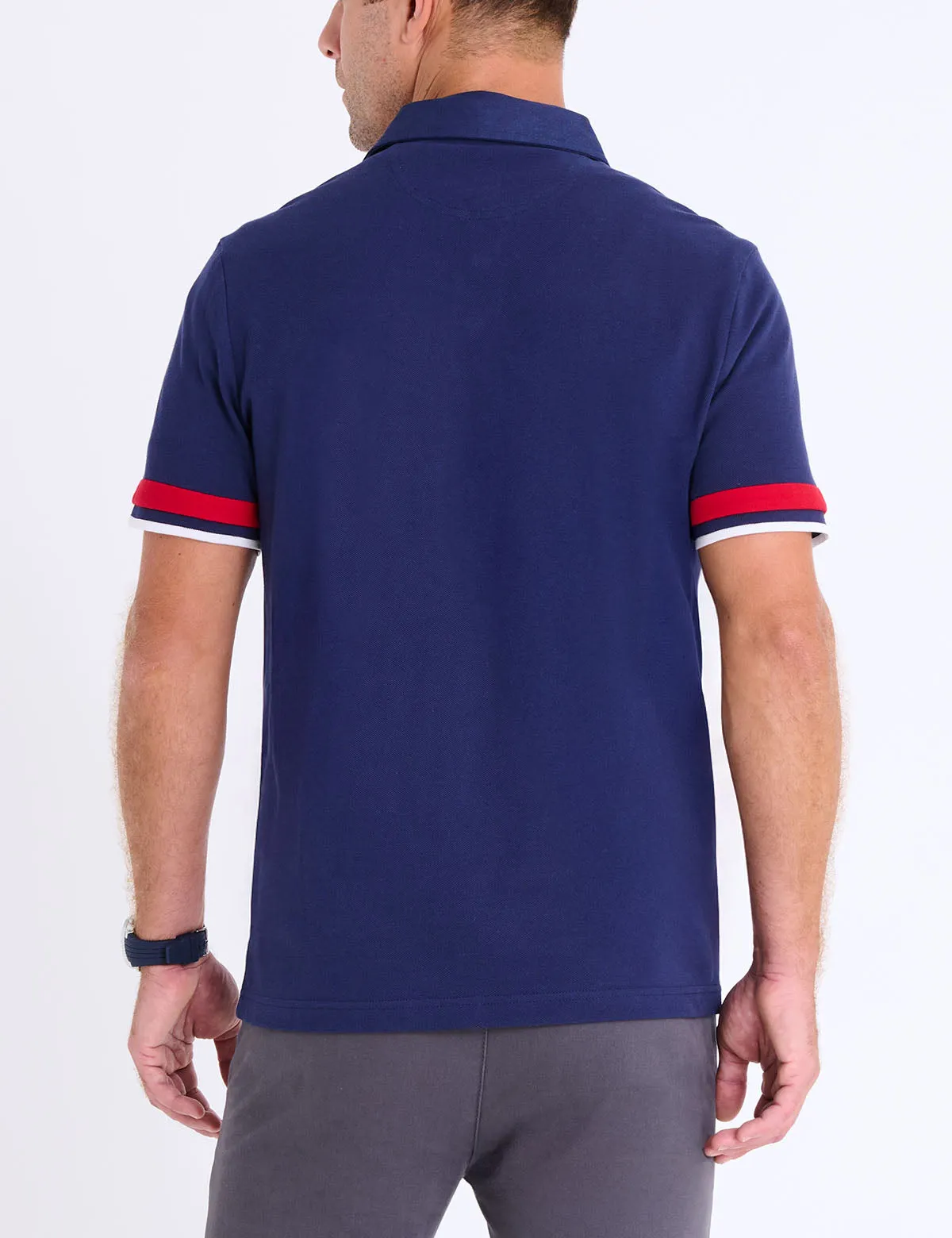 COLOR BLOCK USA APPLIQUE PIQUE POLO SHIRT sold by U.S. Polo Assn. product image thumbnail 4