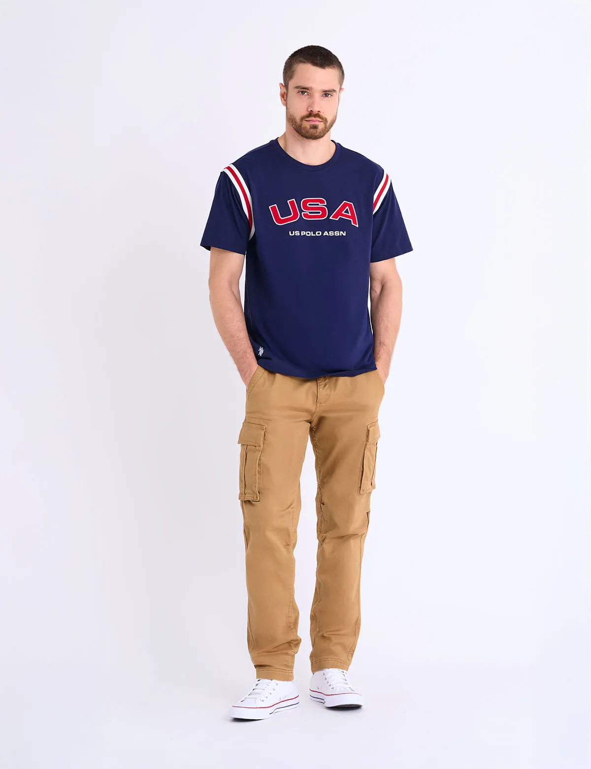 USA APPLIQUE TRICOT JERSEY T-SHIRT sold by U.S. Polo Assn. product image thumbnail 3