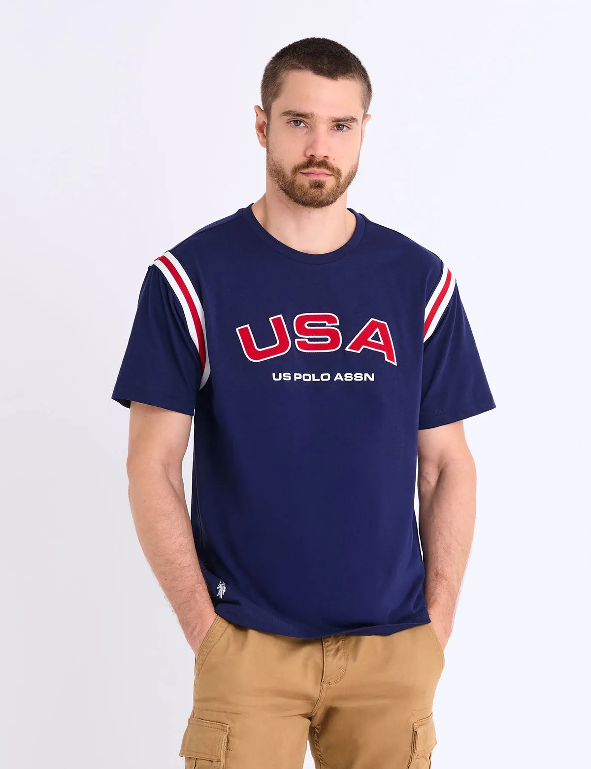 USA APPLIQUE TRICOT JERSEY T-SHIRT sold by U.S. Polo Assn. product image thumbnail 2