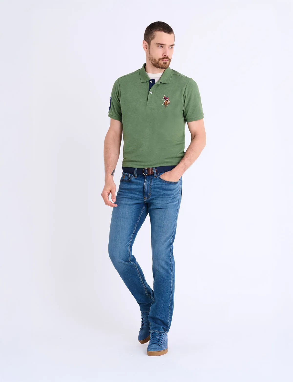 5 POCKET STRETCH SLIM STRAIGHT SUPER SOFT JEANS sold by U.S. Polo Assn. product image thumbnail 2