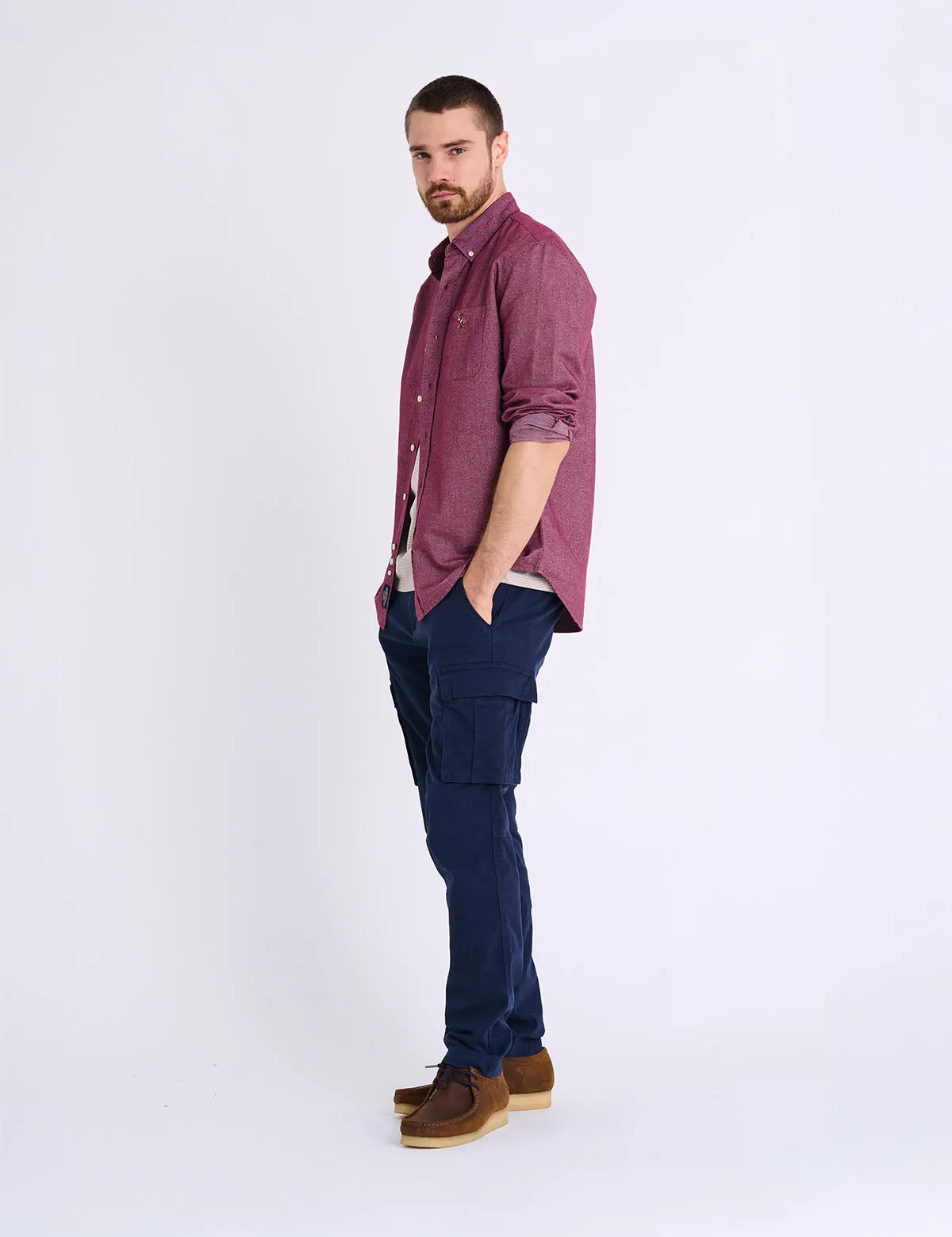 LONG SLEEVE BRUSHED OXFORD SHIRT WITH POCKET sold by U.S. Polo Assn. product image thumbnail 3