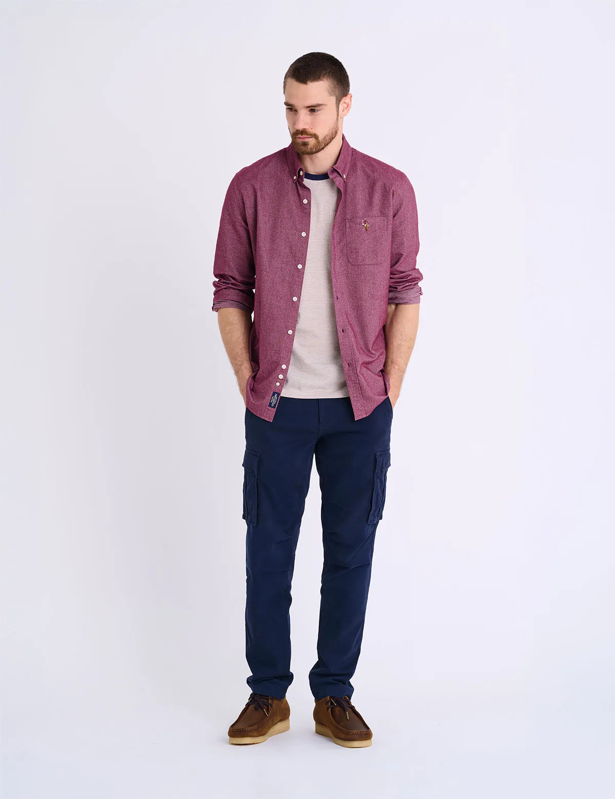 LONG SLEEVE BRUSHED OXFORD SHIRT WITH POCKET sold by U.S. Polo Assn. product image thumbnail 5