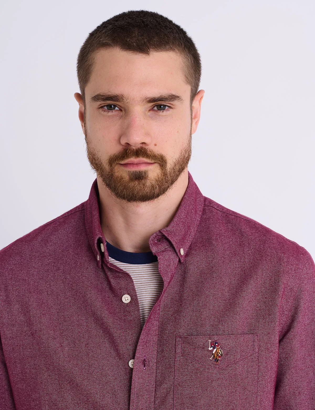 LONG SLEEVE BRUSHED OXFORD SHIRT WITH POCKET sold by U.S. Polo Assn. product image thumbnail 2