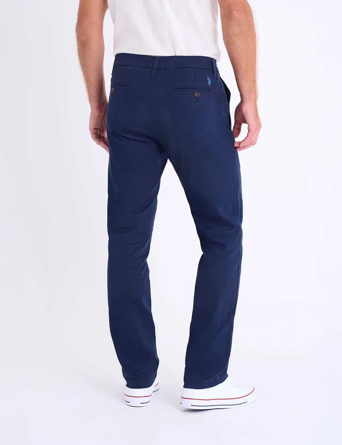 STRETCH TWILL SLIM STAIGHT CHINO PANTS sold by U.S. Polo Assn. product image thumbnail 4