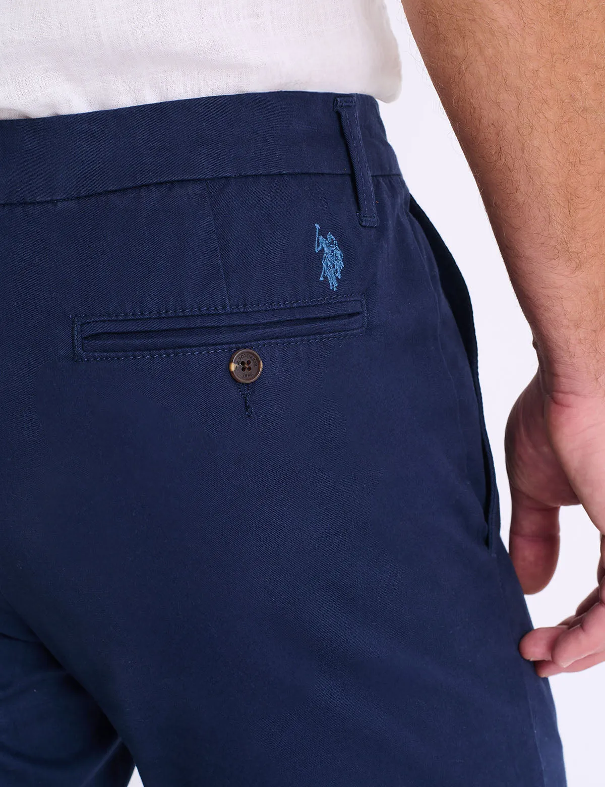 STRETCH TWILL SLIM STAIGHT CHINO PANTS sold by U.S. Polo Assn. product image thumbnail 3
