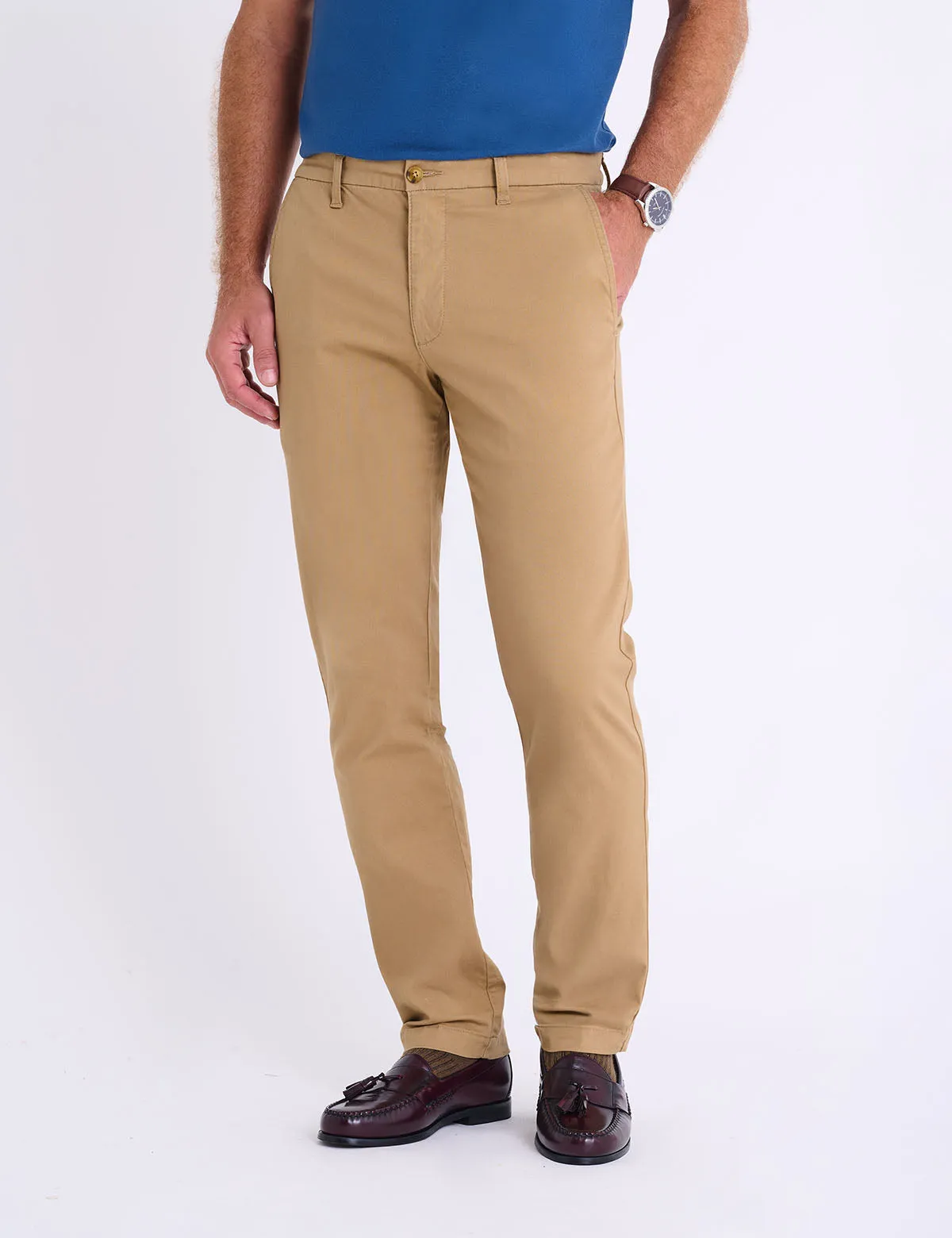 STRETCH TWILL SLIM STAIGHT CHINO PANTS sold by U.S. Polo Assn. product image thumbnail 5