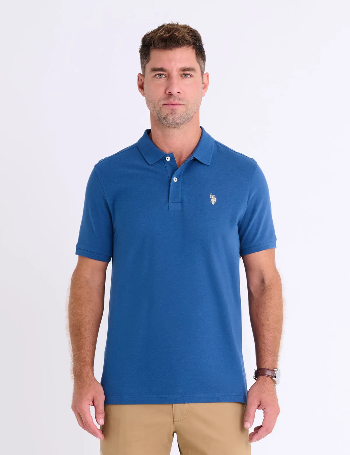 SOLID PIQUE SMALL LOGO POLO SHIRT sold by U.S. Polo Assn. product image thumbnail 5