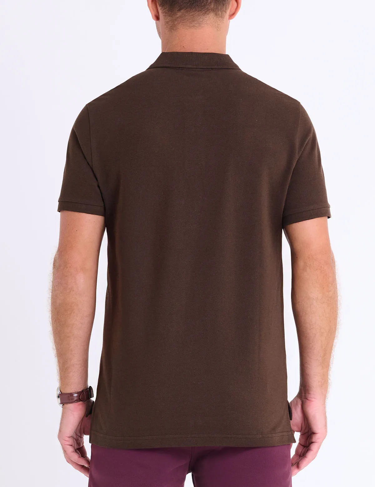 SOLID PIQUE SMALL LOGO POLO SHIRT sold by U.S. Polo Assn. product image thumbnail 4