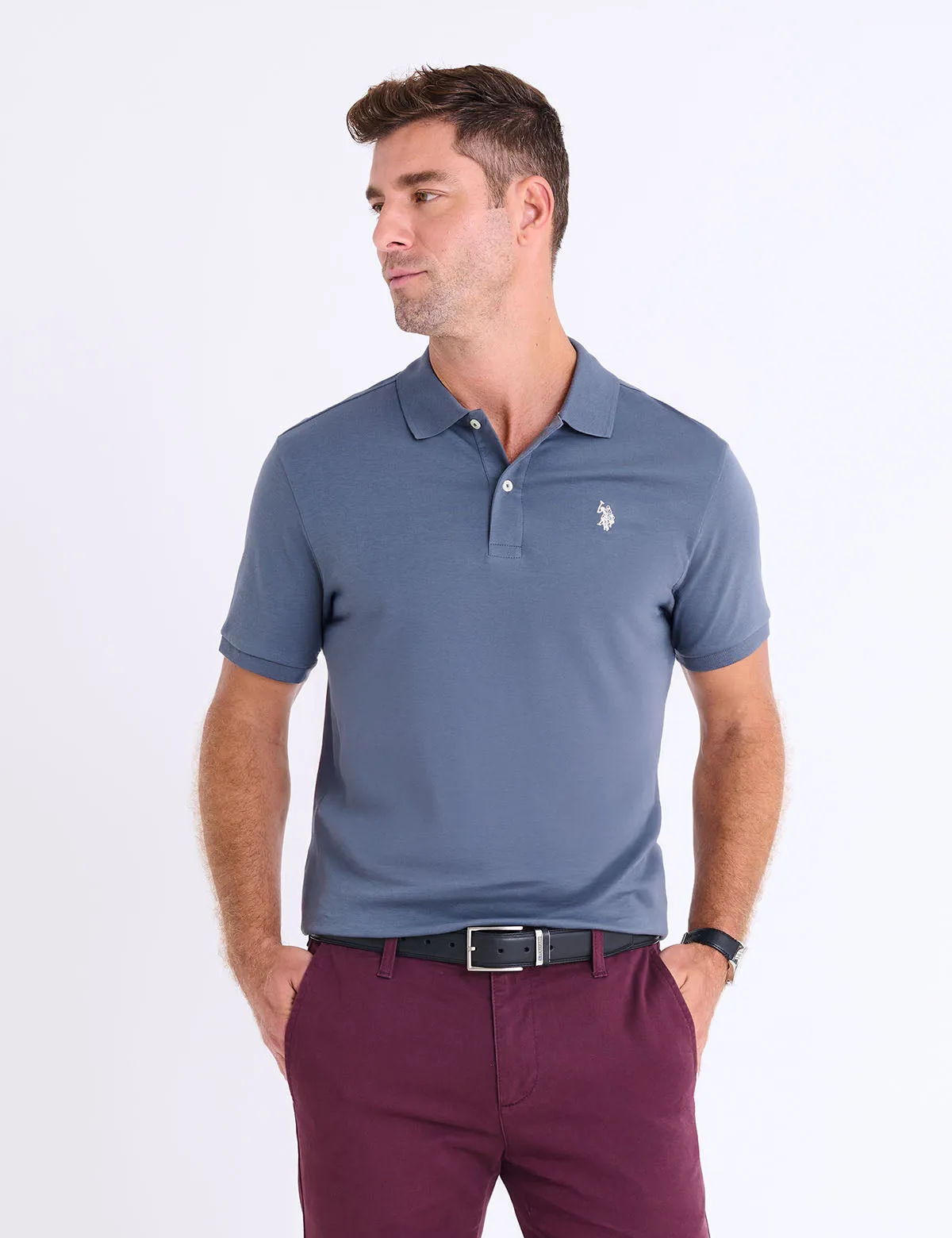 SOLID INTERLOCK POLO SHIRT sold by U.S. Polo Assn. product image thumbnail 2