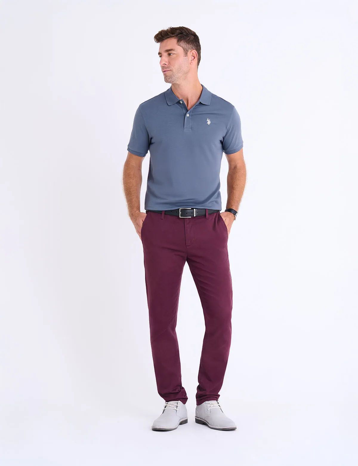 SOLID INTERLOCK POLO SHIRT sold by U.S. Polo Assn. product image thumbnail 3