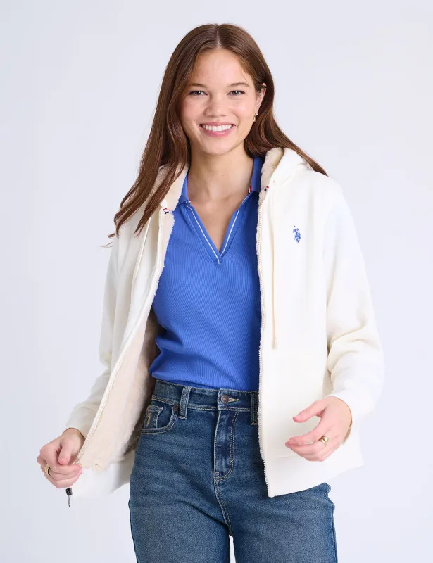 FULL ZIP FLEECE HOODIE sold by U.S. Polo Assn.