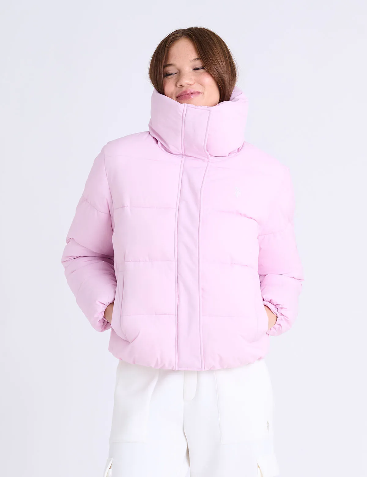 WIDE COLLAR QUILTED PUFFER JACKET sold by U.S. Polo Assn. product image thumbnail 3