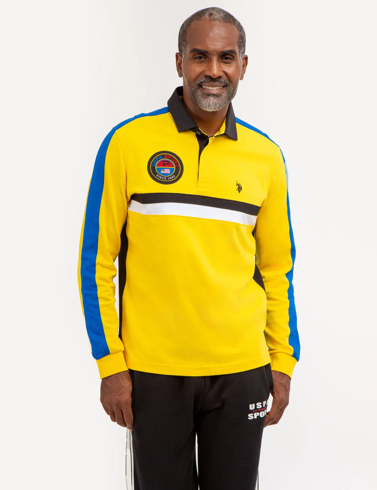 USPA SPORT COLORBLOCK LONG SLEEVE POLO SHIRT sold by U.S. Polo Assn.