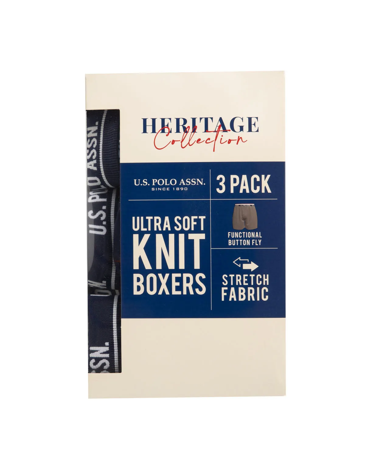 3 PACK KNIT BOXER sold by U.S. Polo Assn. product image thumbnail 5