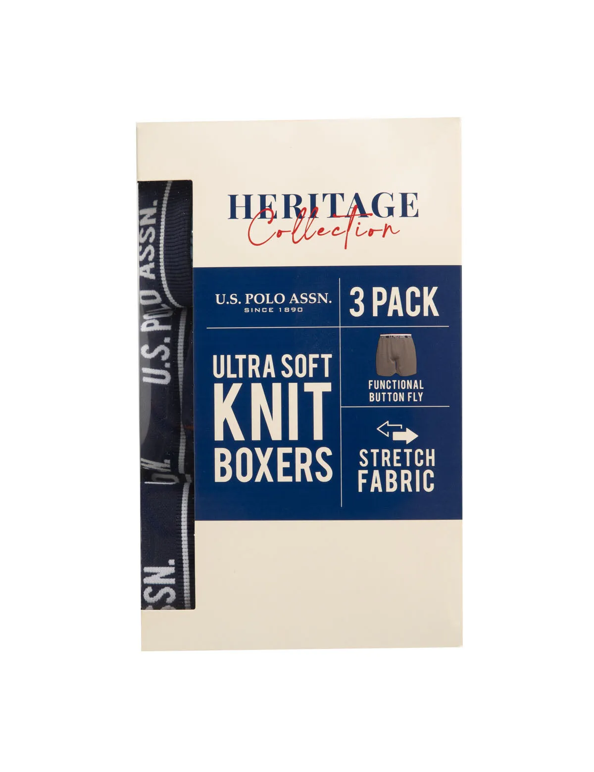 3 PACK KNIT BOXER sold by U.S. Polo Assn. product image thumbnail 2