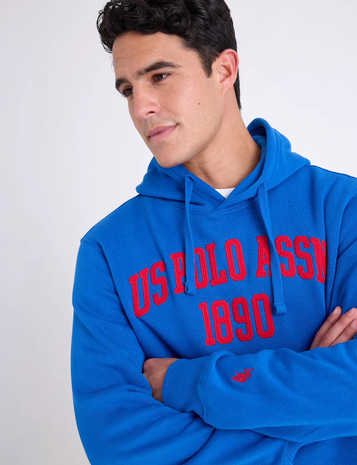 WORDMARK APPLIQUE FLEECE PULLOVER HOODIE sold by U.S. Polo Assn.