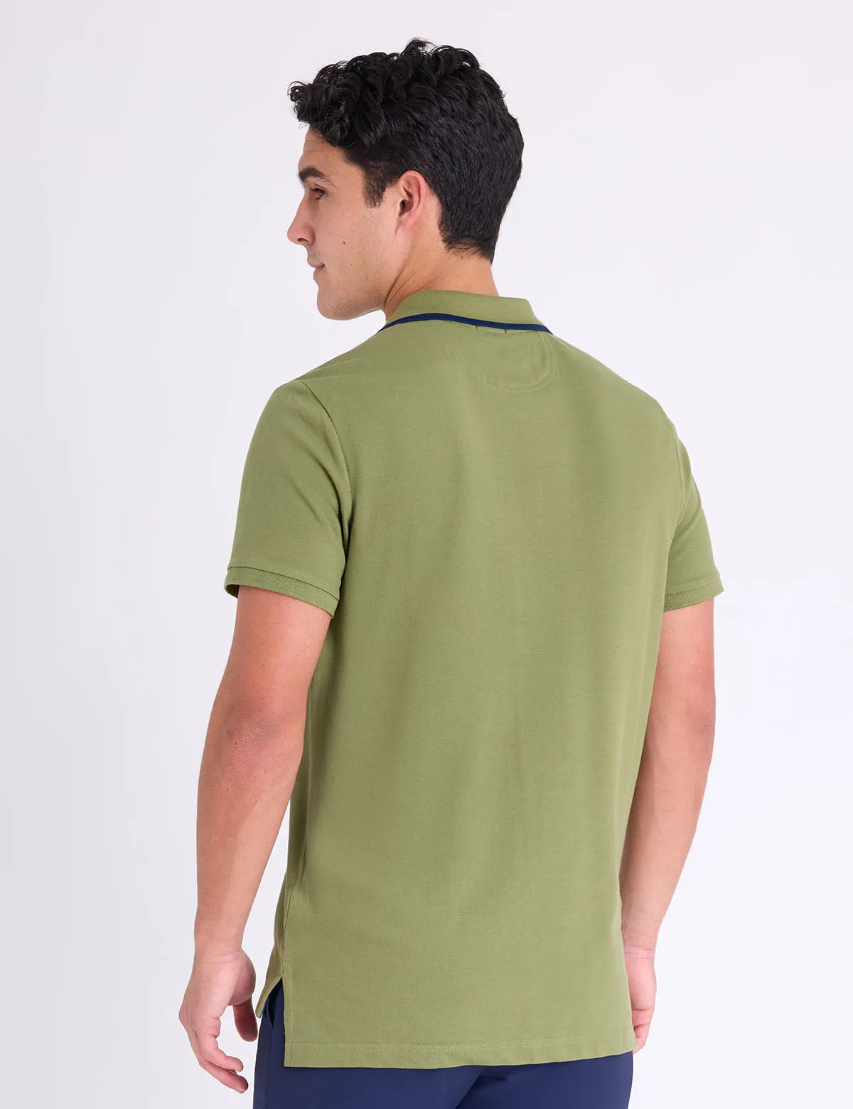 SLIM FIT STRETCH SOLID PIQUE POLO SHIRT sold by U.S. Polo Assn. product image thumbnail 3