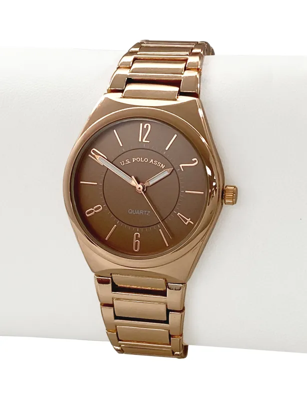 LADIES GOLD LINK WATCH sold by U.S. Polo Assn.