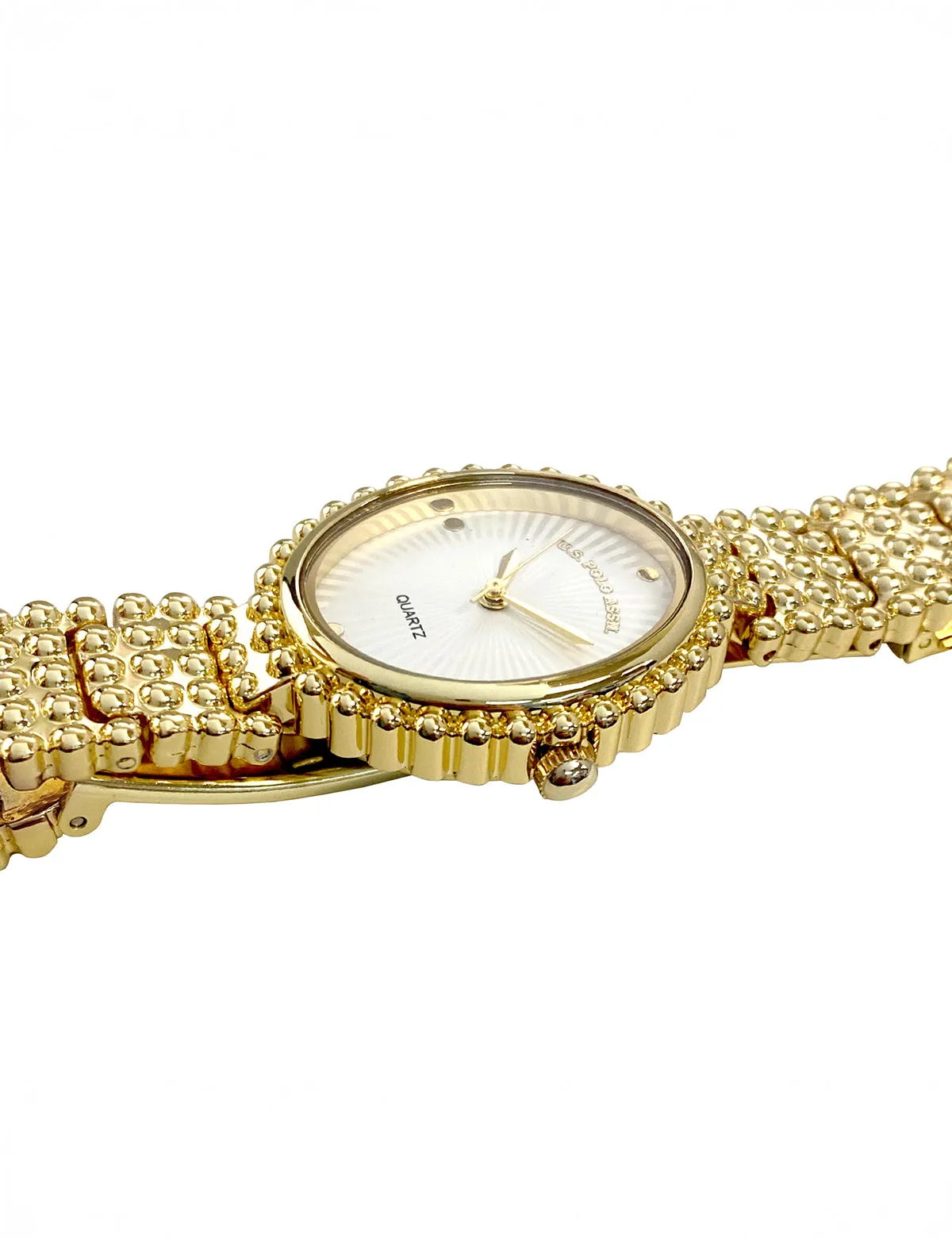 LADIES OVAL FACE GOLD ANALOG WATCH sold by U.S. Polo Assn. product image thumbnail 3