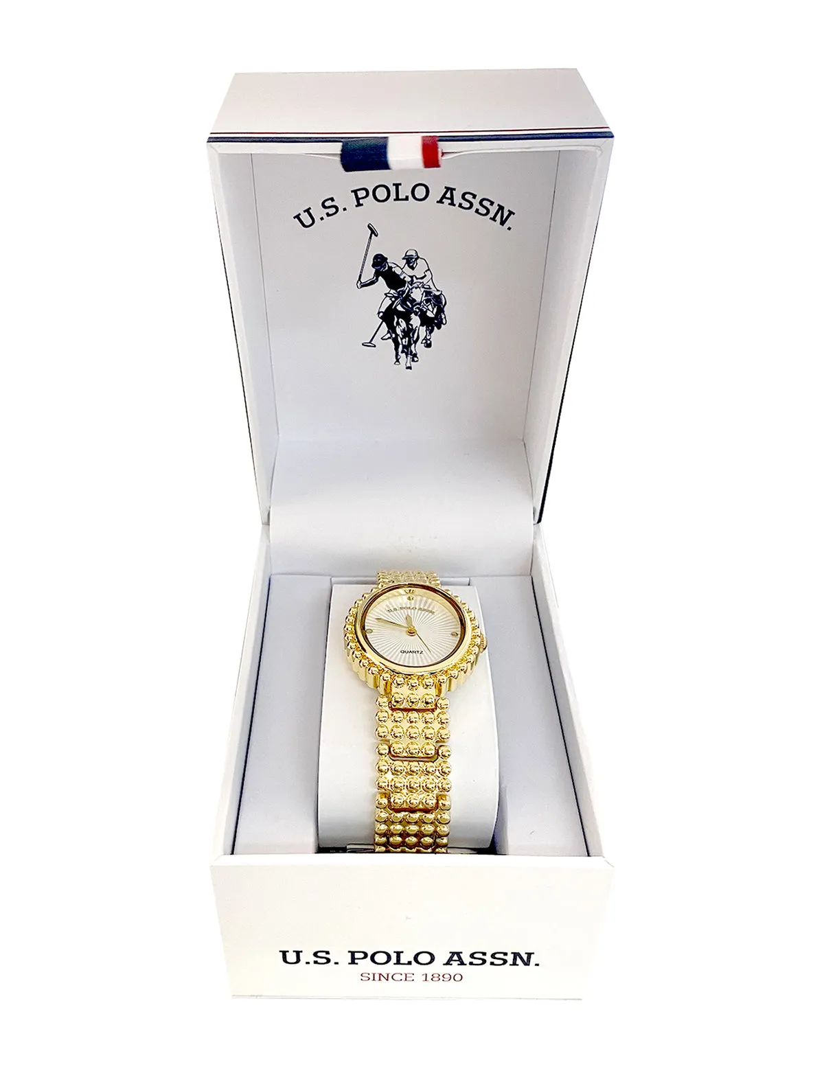 LADIES OVAL FACE GOLD ANALOG WATCH sold by U.S. Polo Assn. product image thumbnail 2