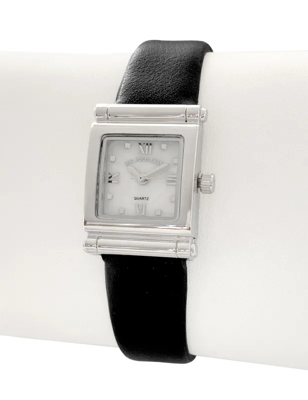 LADIES BLACK STRAP SQUARE FACE WATCH sold by U.S. Polo Assn.