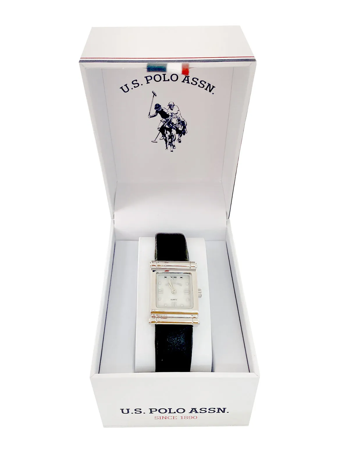 LADIES BLACK STRAP SQUARE FACE WATCH sold by U.S. Polo Assn. product image thumbnail 2