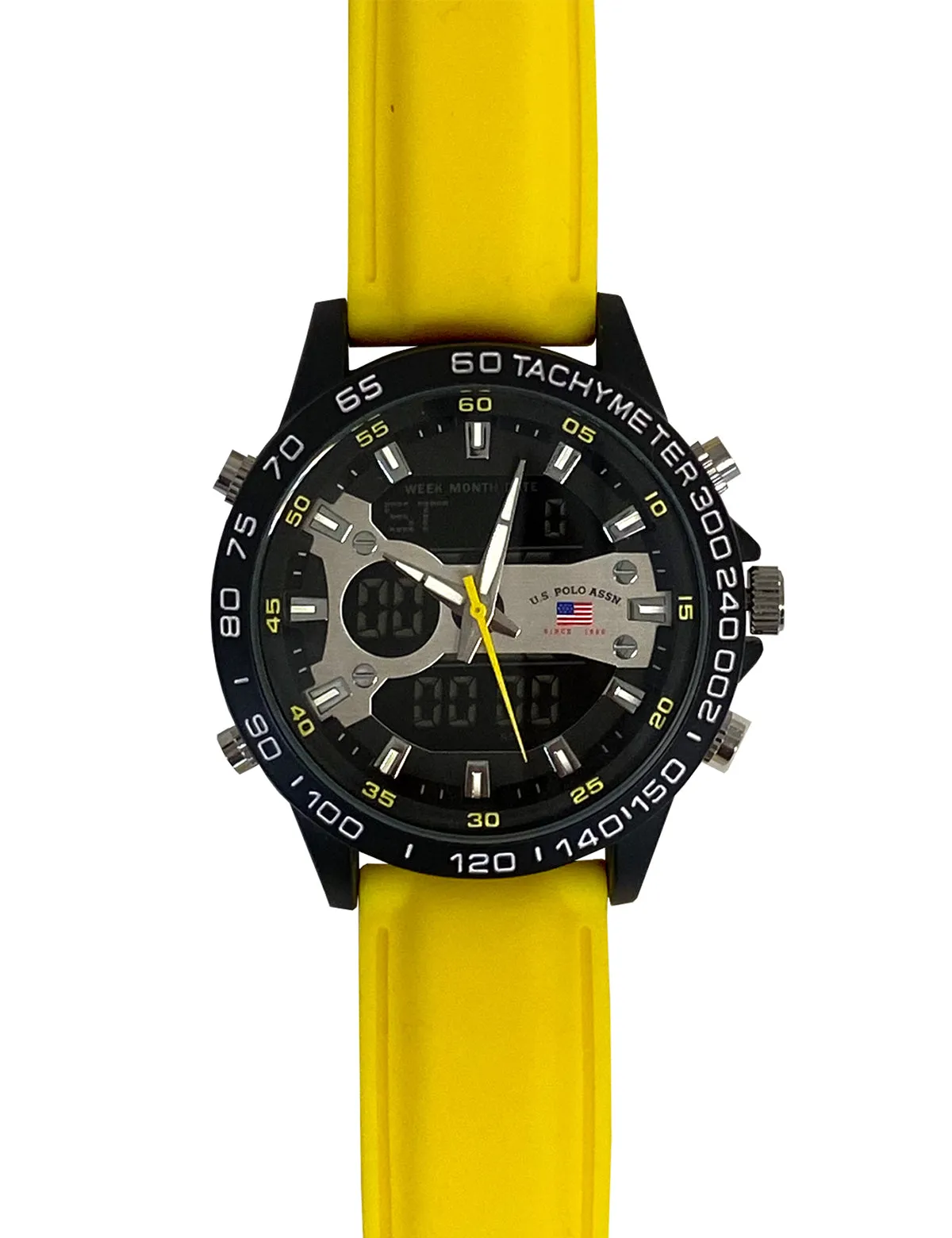 MENS YELLOW STRAP ANADIGI WATCH sold by U.S. Polo Assn. product image thumbnail 3
