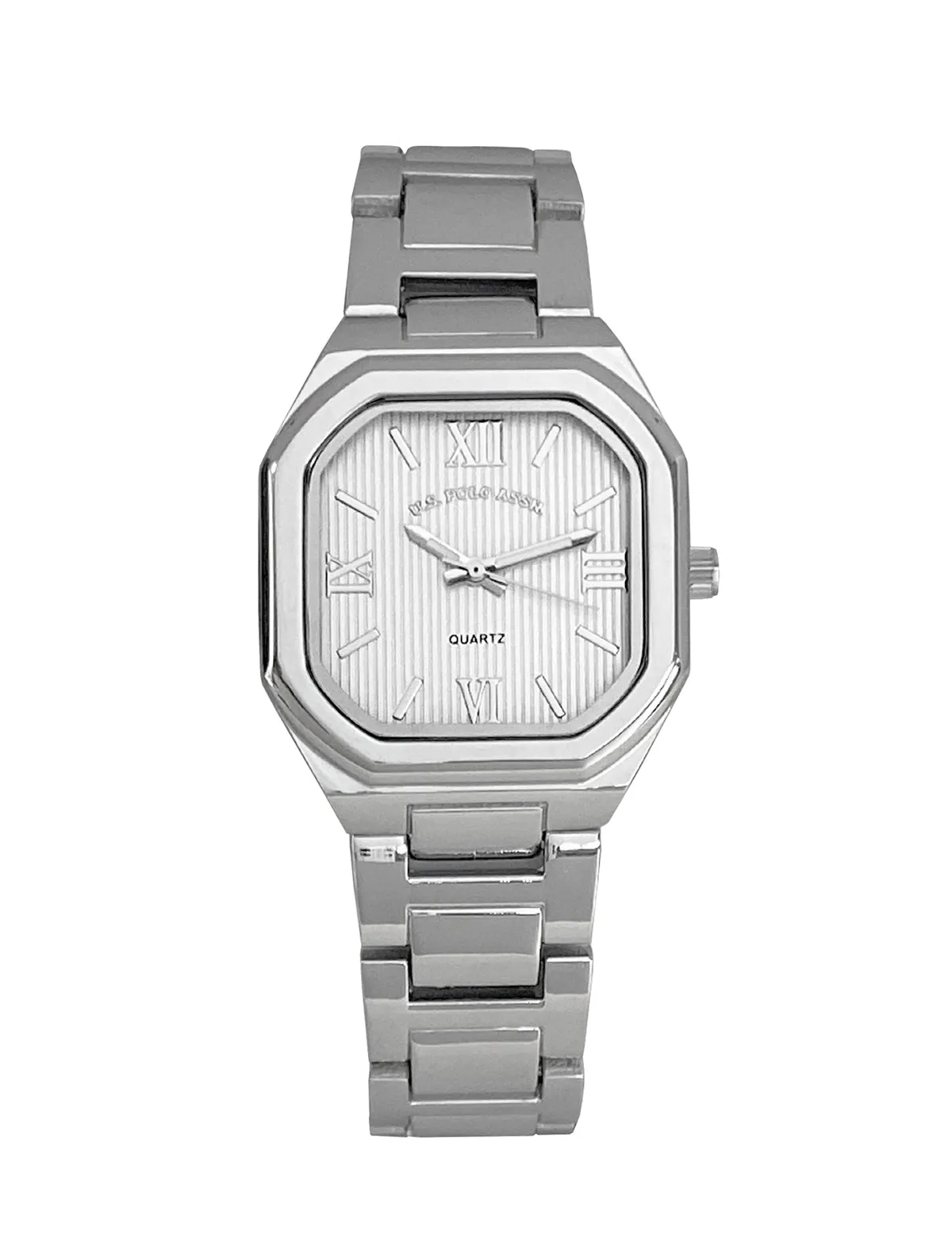 LADIES SILVER LINK ANALOG WATCH sold by U.S. Polo Assn.