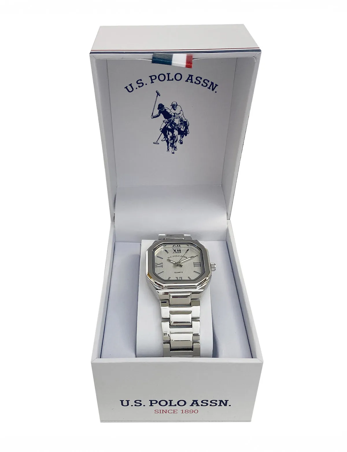 LADIES SILVER LINK ANALOG WATCH sold by U.S. Polo Assn. product image thumbnail 2