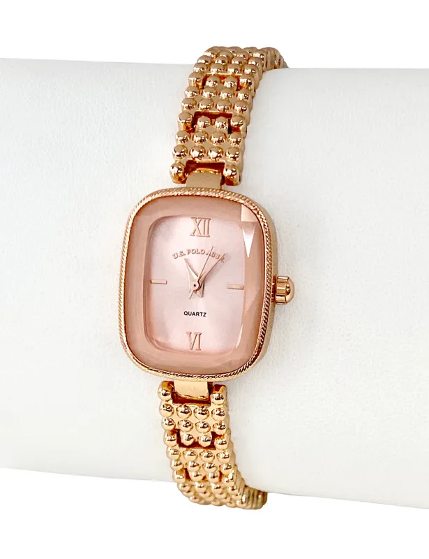 LADIES OVAL ROSE GOLD WATCH sold by U.S. Polo Assn.