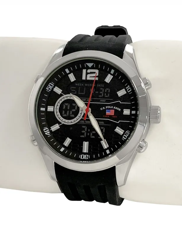 MENS BLACK STRAP ANADIGI WATCH sold by U.S. Polo Assn.