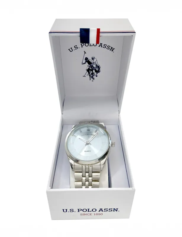 MENS SILVER LINK WATCH sold by U.S. Polo Assn.