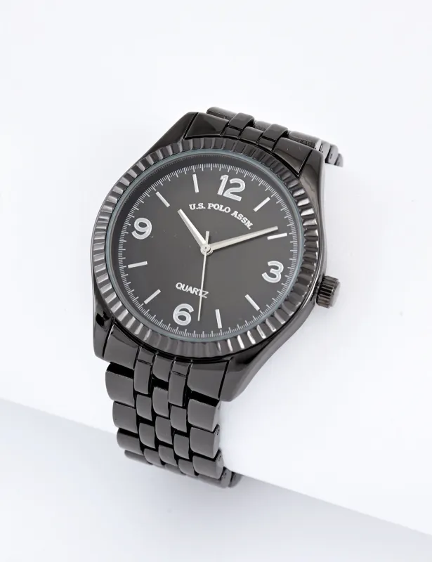 MENS DARK TONE LINK ANALOG WATCH sold by U.S. Polo Assn.