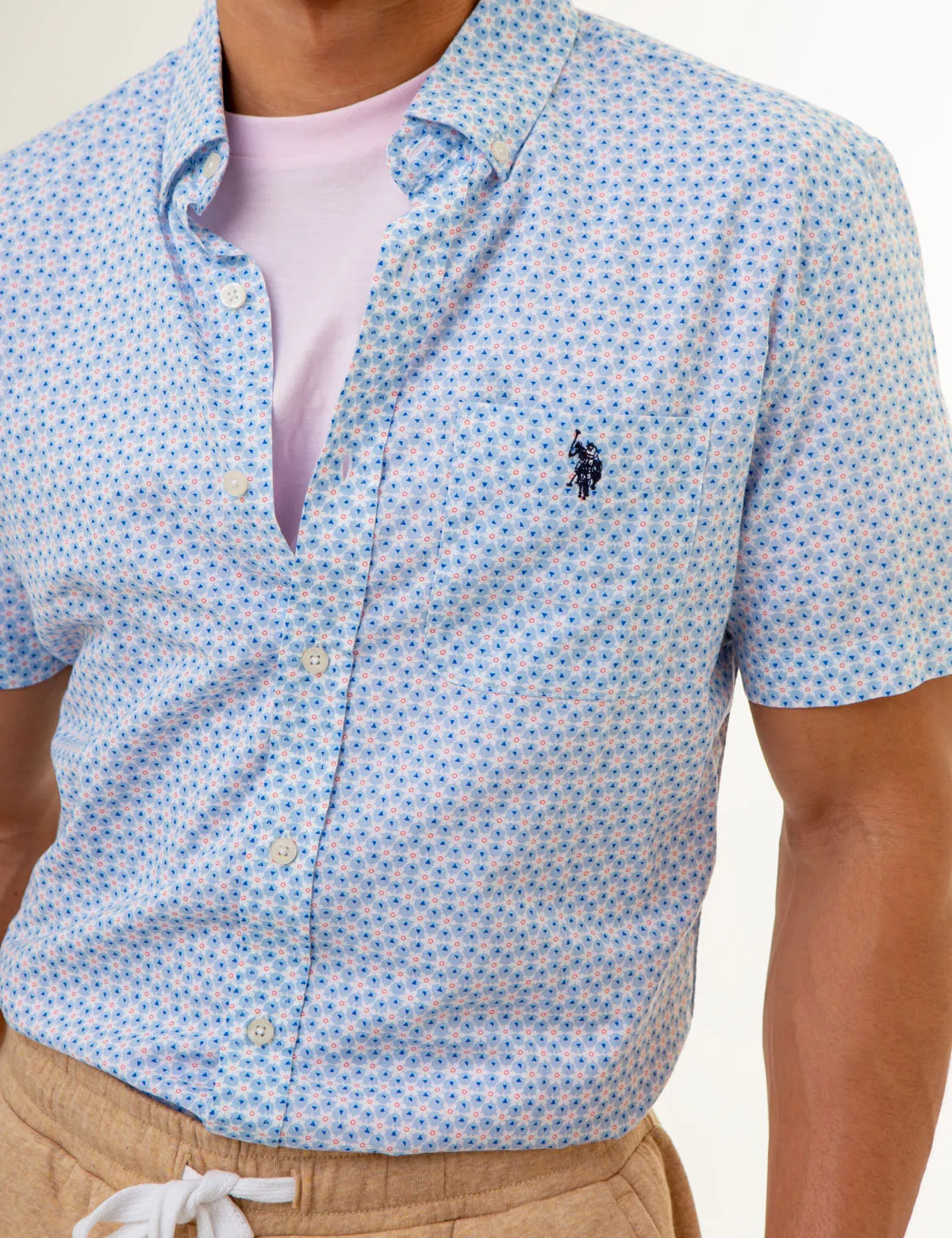 FLORAL PRINT SHORT SLEEVE WOVEN SHIRT sold by U.S. Polo Assn. product image thumbnail 4