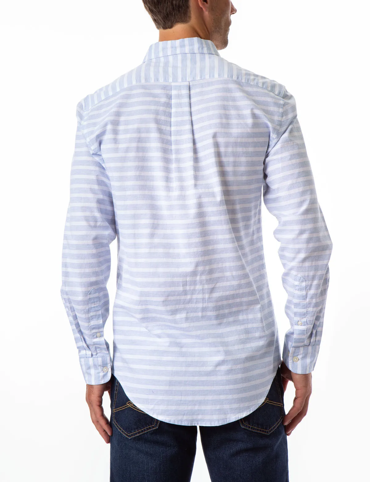 HORIZONTAL STRIPE POPLIN SHIRT sold by U.S. Polo Assn. product image thumbnail 4