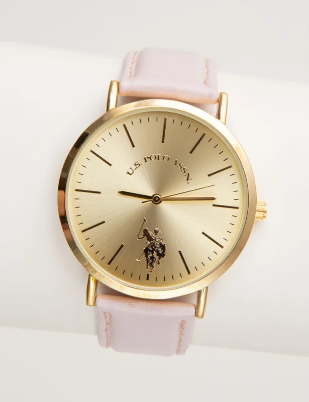 LADIES CLASSIC PINK STRAP WATCH sold by U.S. Polo Assn.
