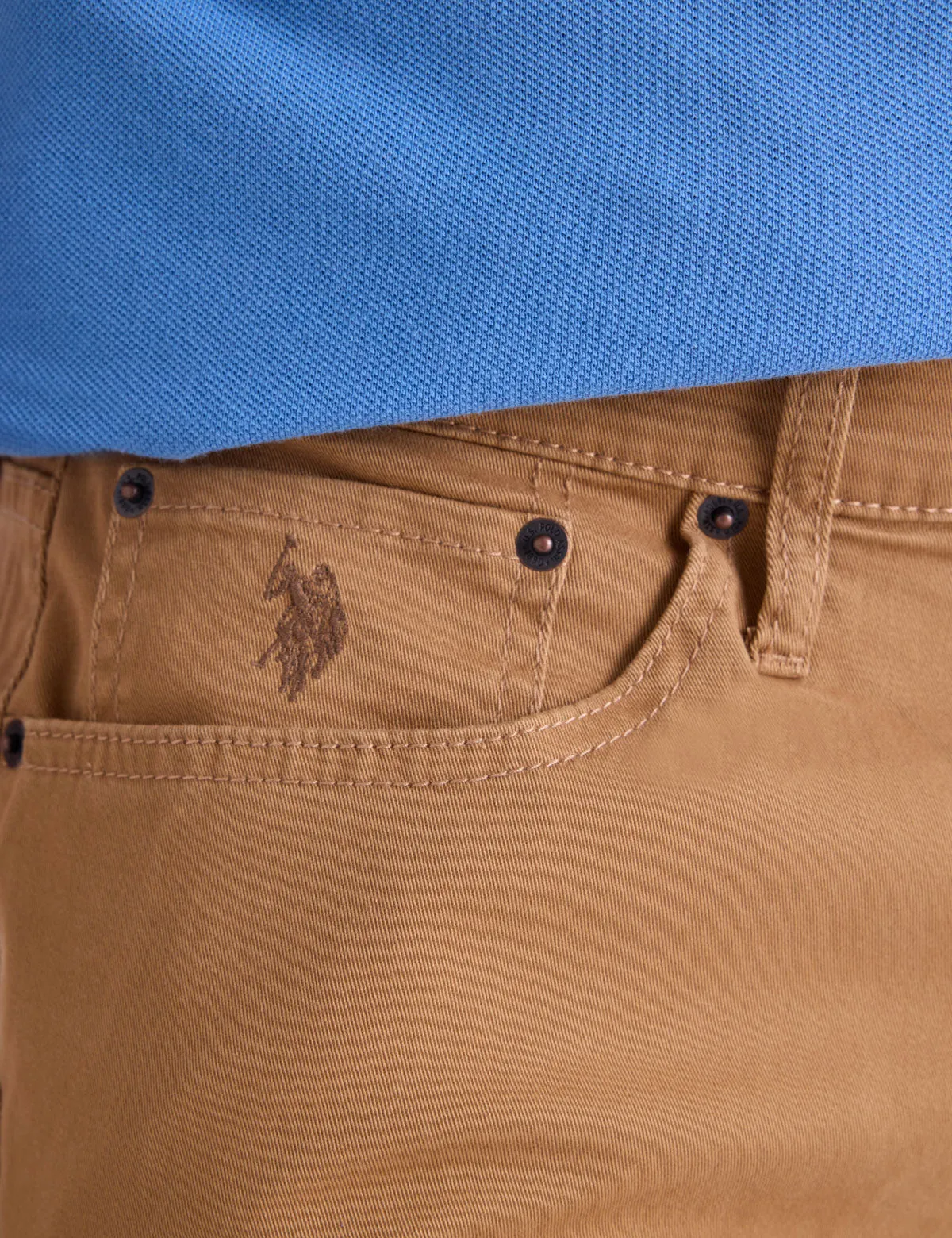 SLIM STRAIGHT 5 POCKET STRETCH CHINO PANTS sold by U.S. Polo Assn. product image thumbnail 4