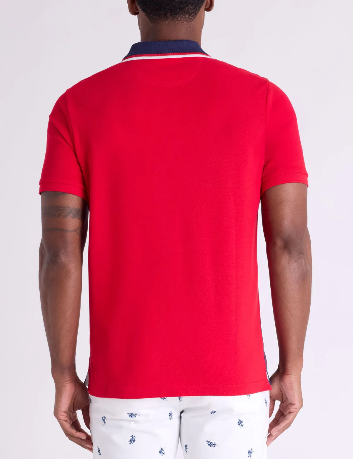 USA VERTICAL PATCH PIQUE POLO SHIRT WITH ZIP PLACKET sold by U.S. Polo Assn. product image thumbnail 5