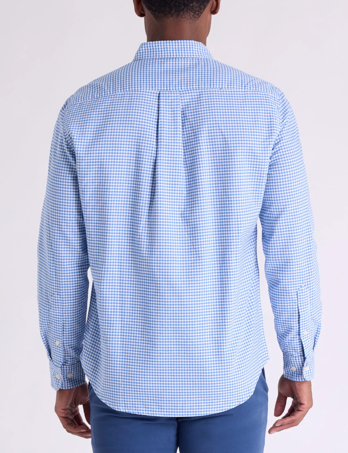 LONG SLEEVE LIGHT WEIGHT GINGHAM OXFORD SHIRT sold by U.S. Polo Assn. product image thumbnail 5