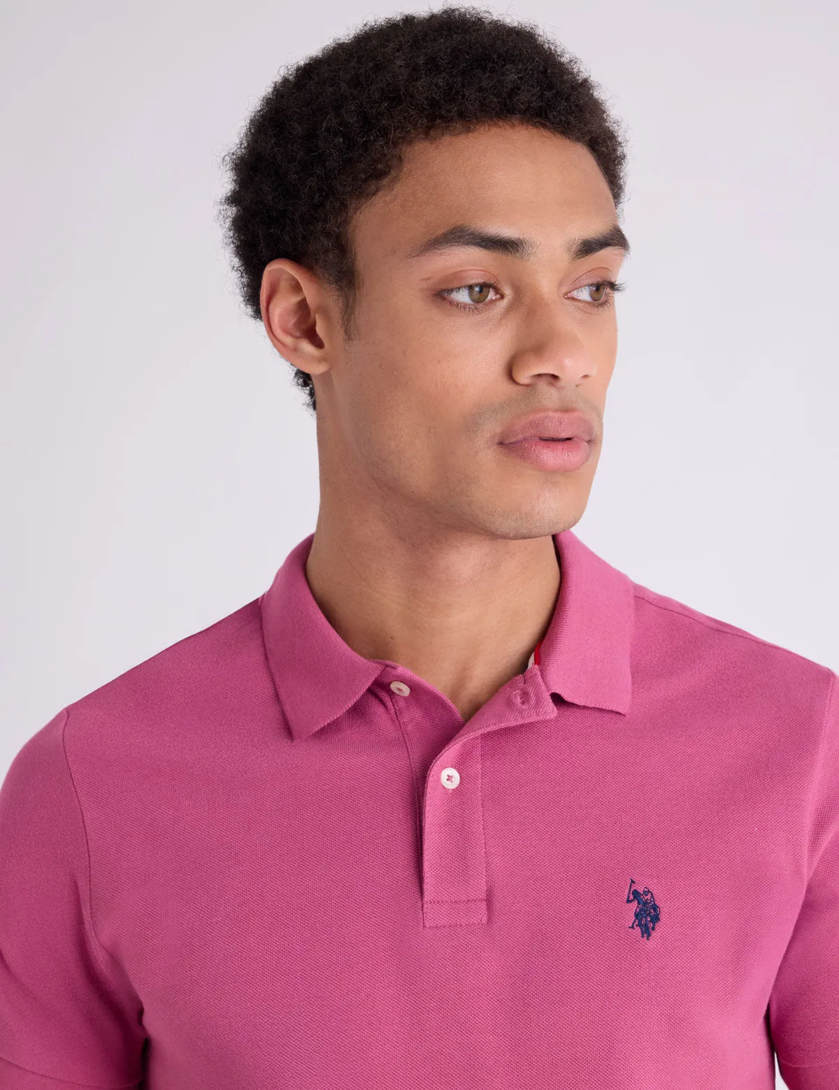 SLIM FIT SOLID PIQUE POLO SHIRT sold by U.S. Polo Assn. product image thumbnail 3