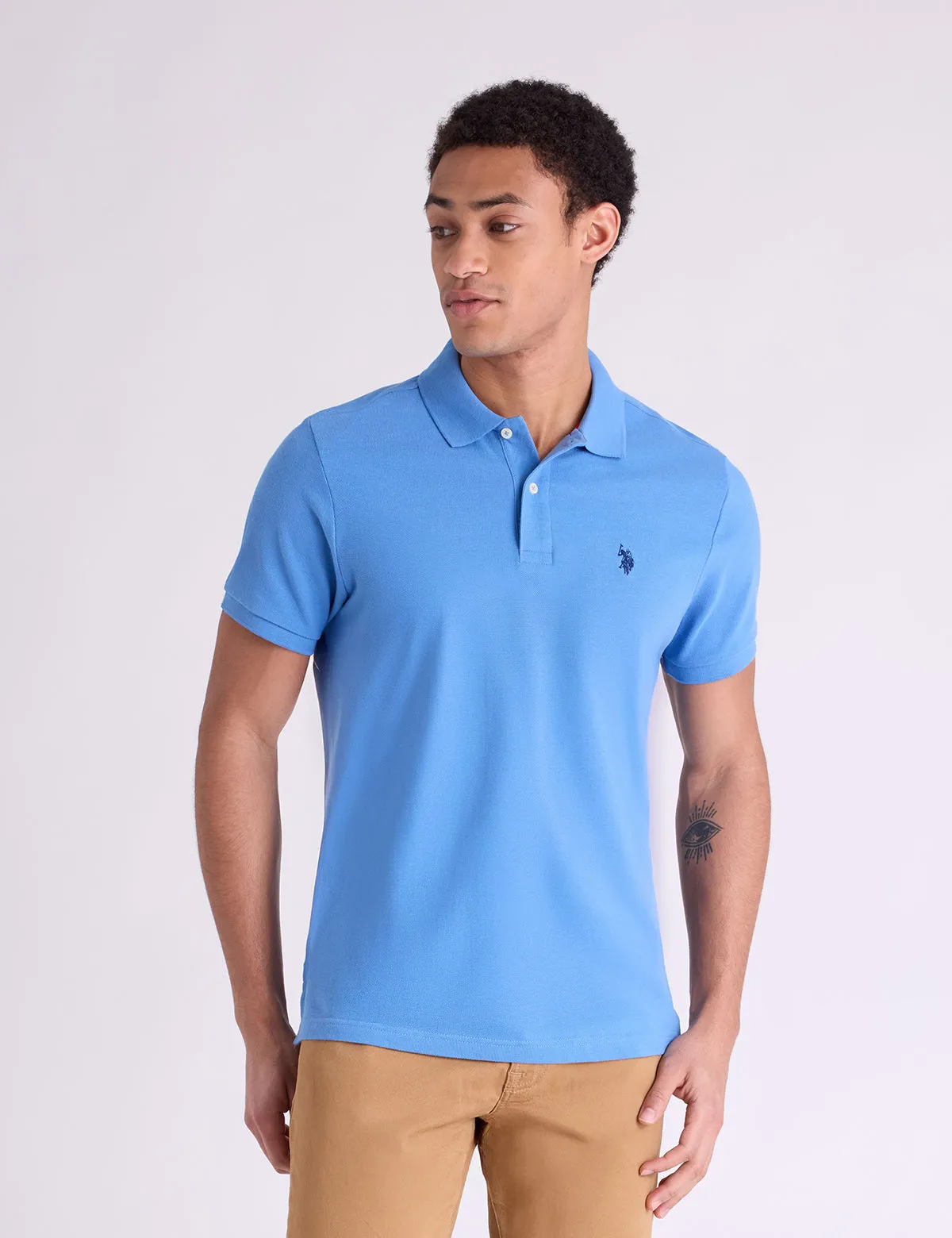 SLIM FIT SOLID PIQUE POLO SHIRT sold by U.S. Polo Assn. product image thumbnail 4