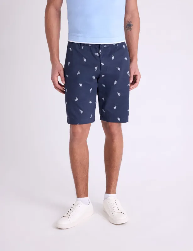 HARTFORD PRINTED TWILL SHORTS made by U.S. Polo Assn.