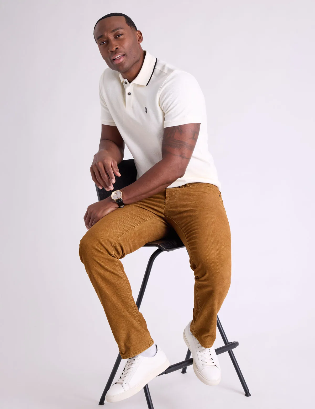 5 POCKET SLIM STRAIGHT CORDUROY PANTS sold by U.S. Polo Assn. product image thumbnail 3