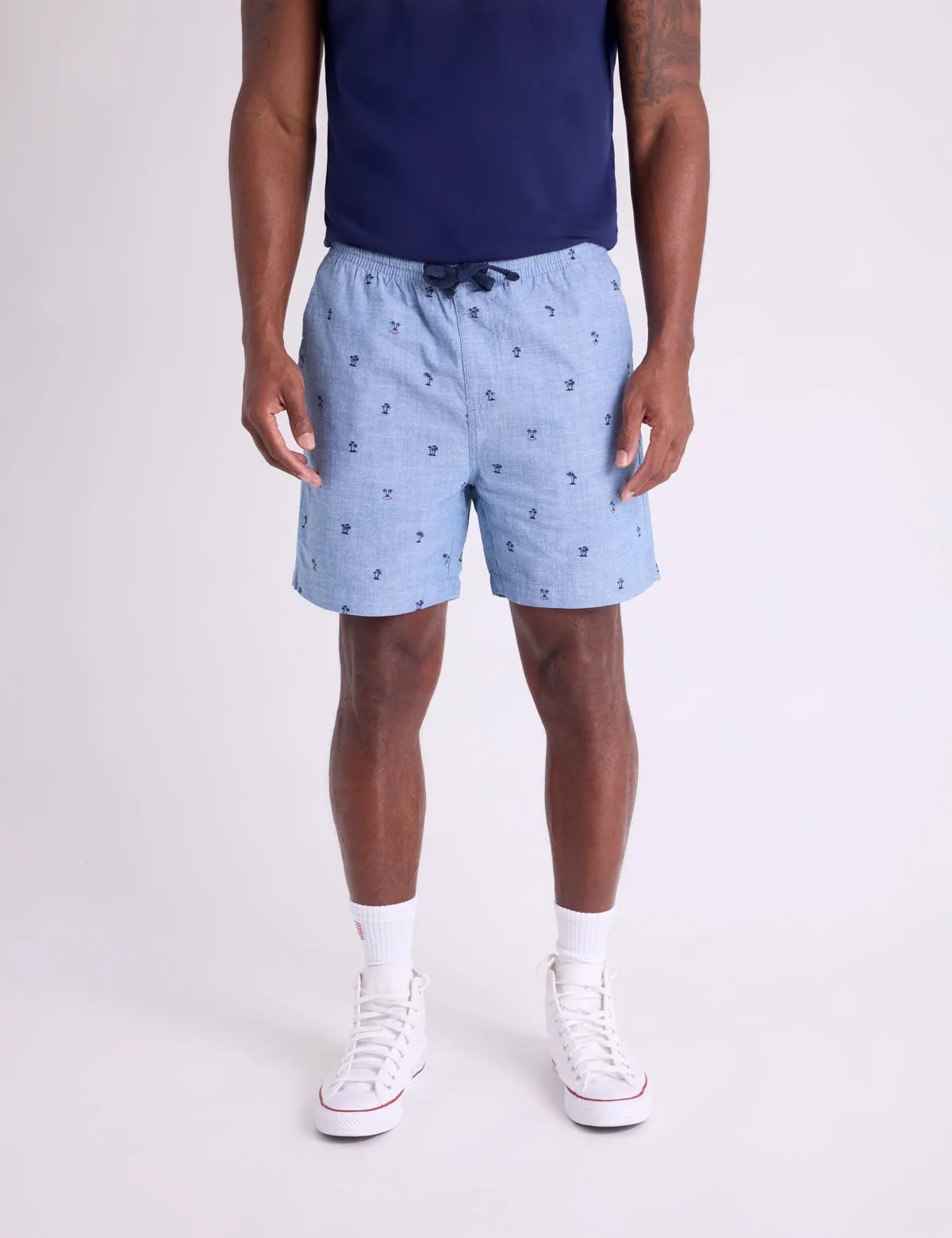 PRINTED DRAWSTRING JOGGER SHORTS sold by U.S. Polo Assn.