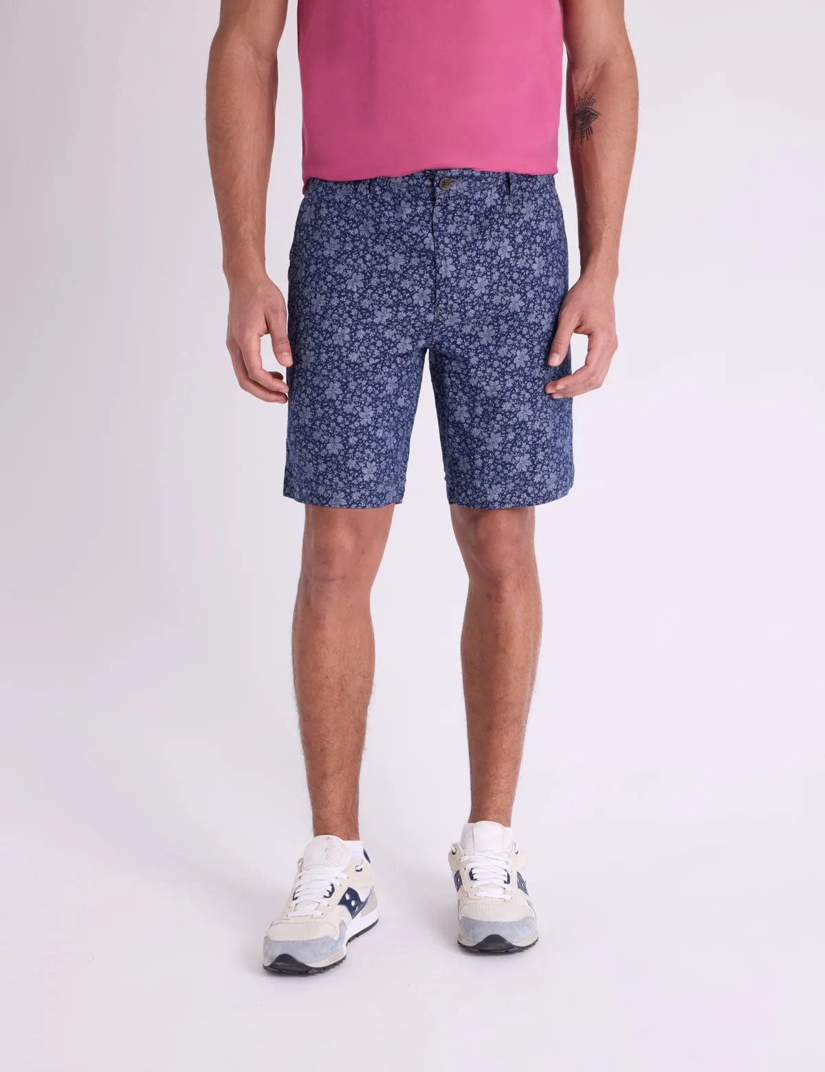 FLORAL SLUB CANVAS MASON SHORTS sold by U.S. Polo Assn.
